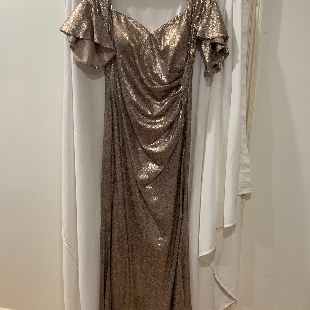 Gold sequins gown